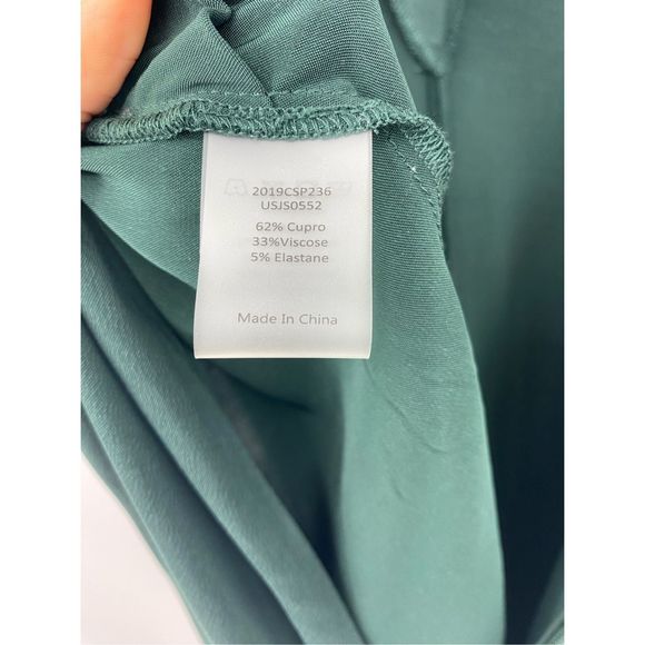 Universal Standard Kia Cupro Jumpsuit Lagenlook Slouch Green Size 14-16 - Picture 11 of 12